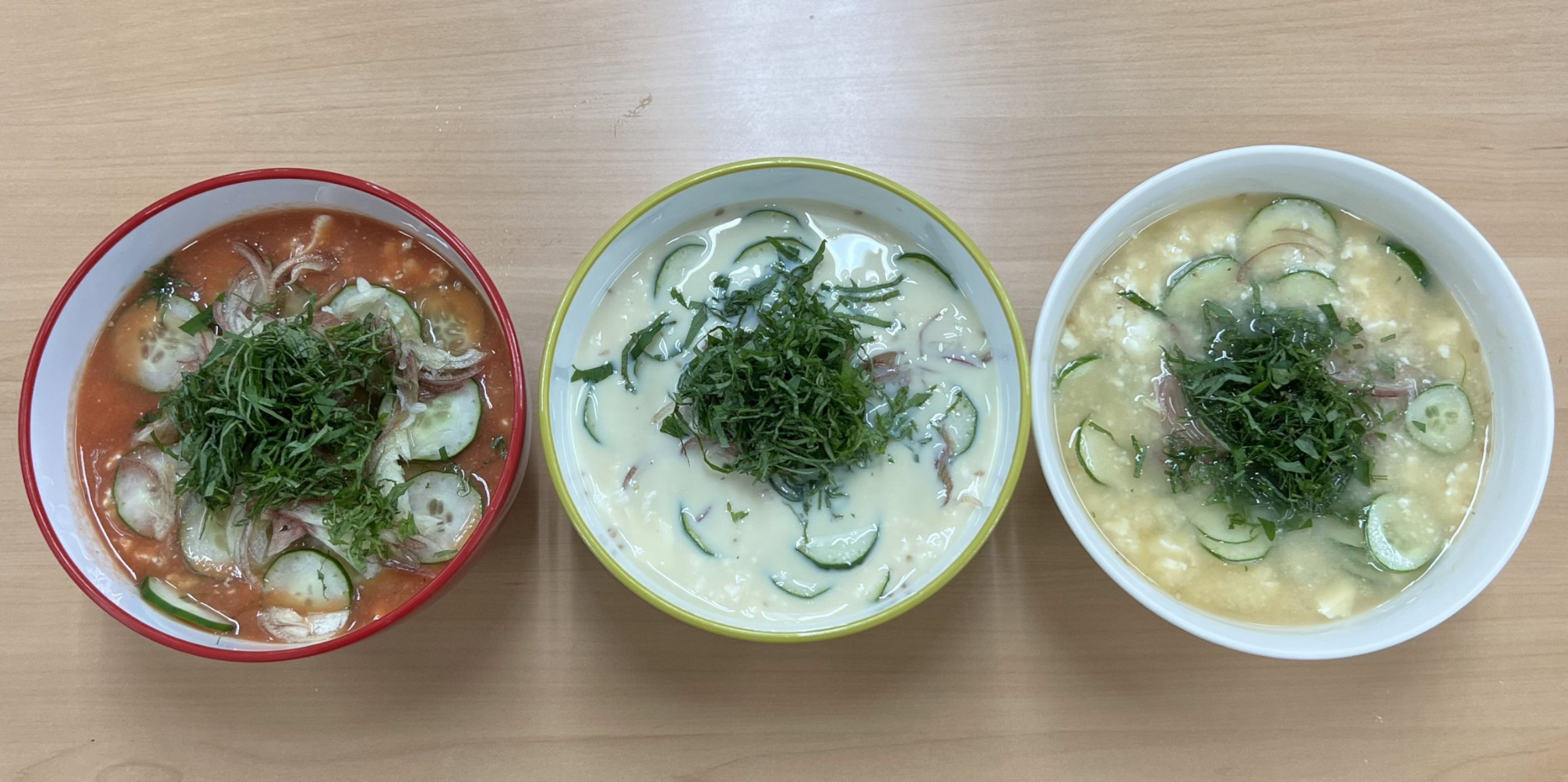 3種類の冷や汁